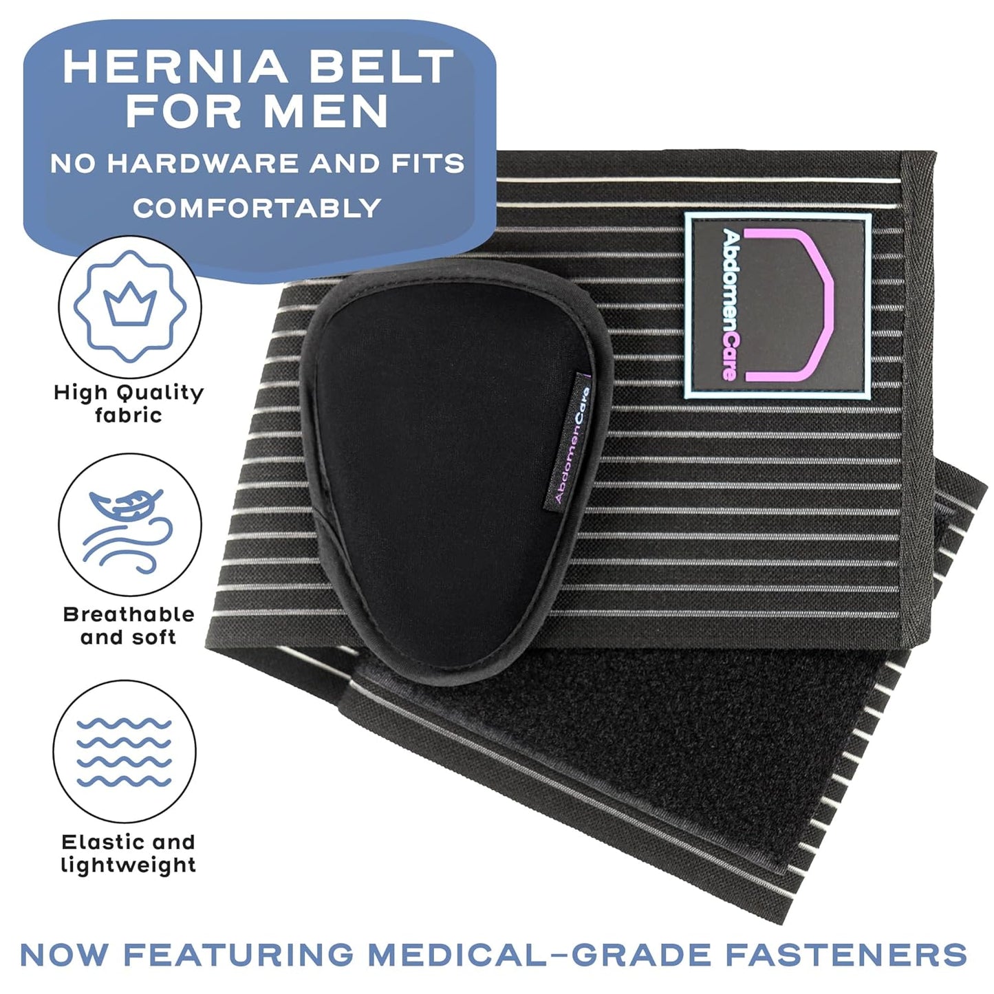 Plus Size Umbilical Hernia Belt For Men and Women - Wider Full Coverage Support