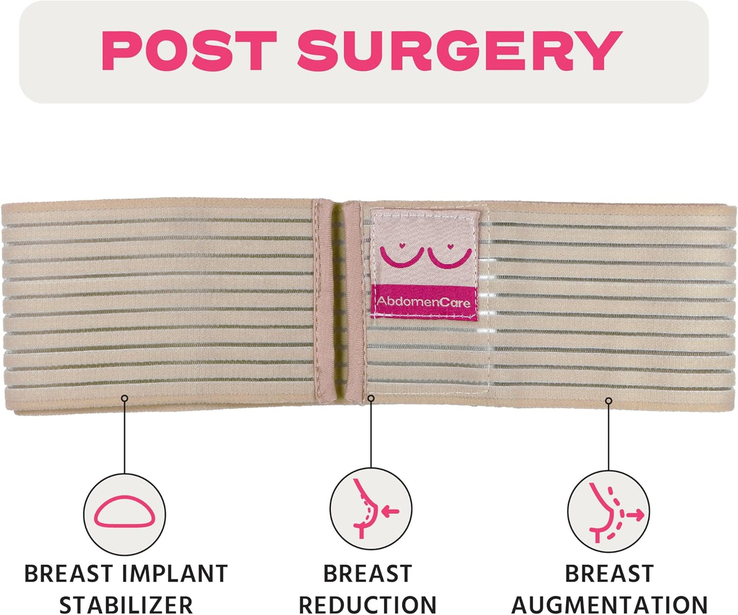 Breast Support Stabilizer Band I Post Surgery Compression Support