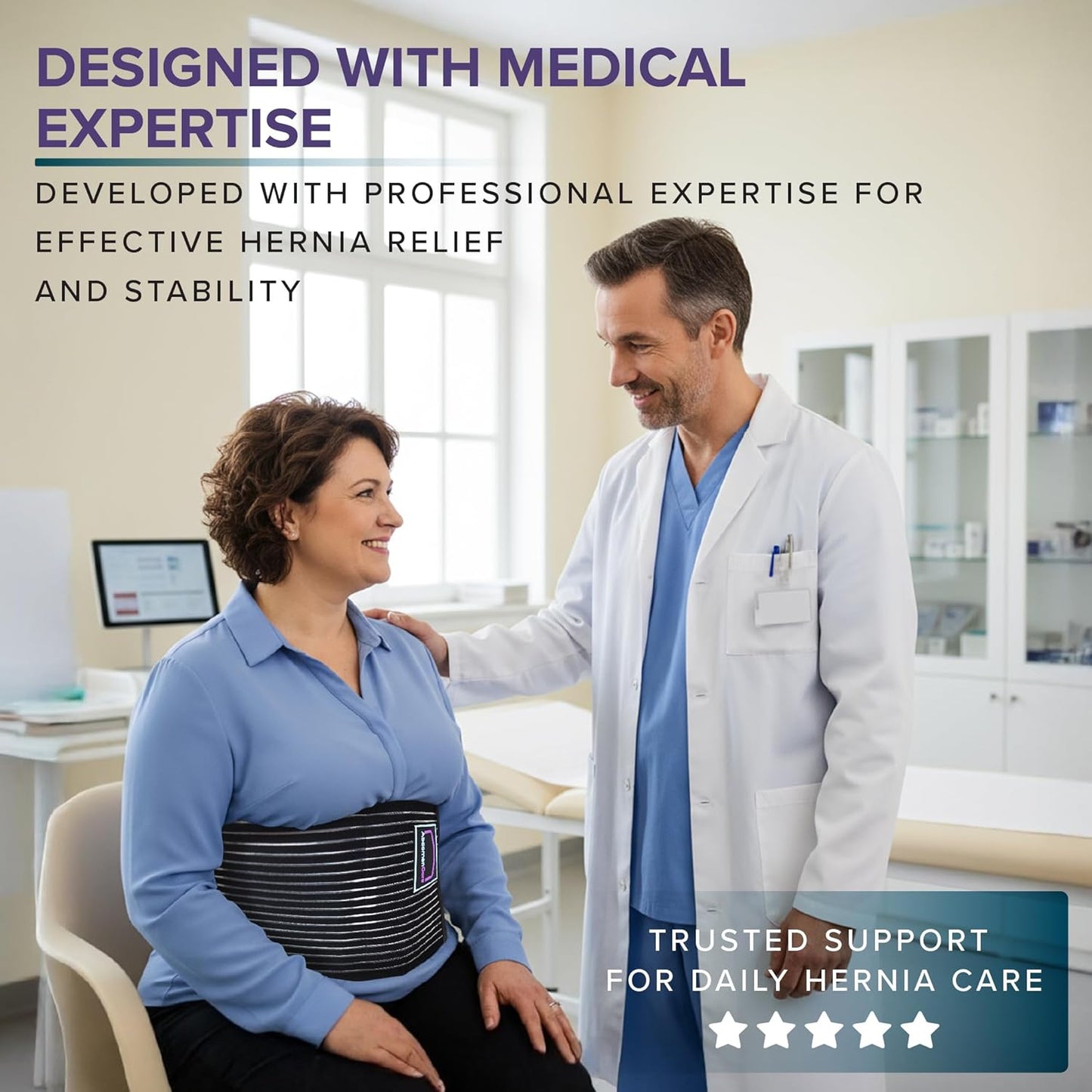 Umbilical Hernia Belt for Men and Women - Comfort Daily Support