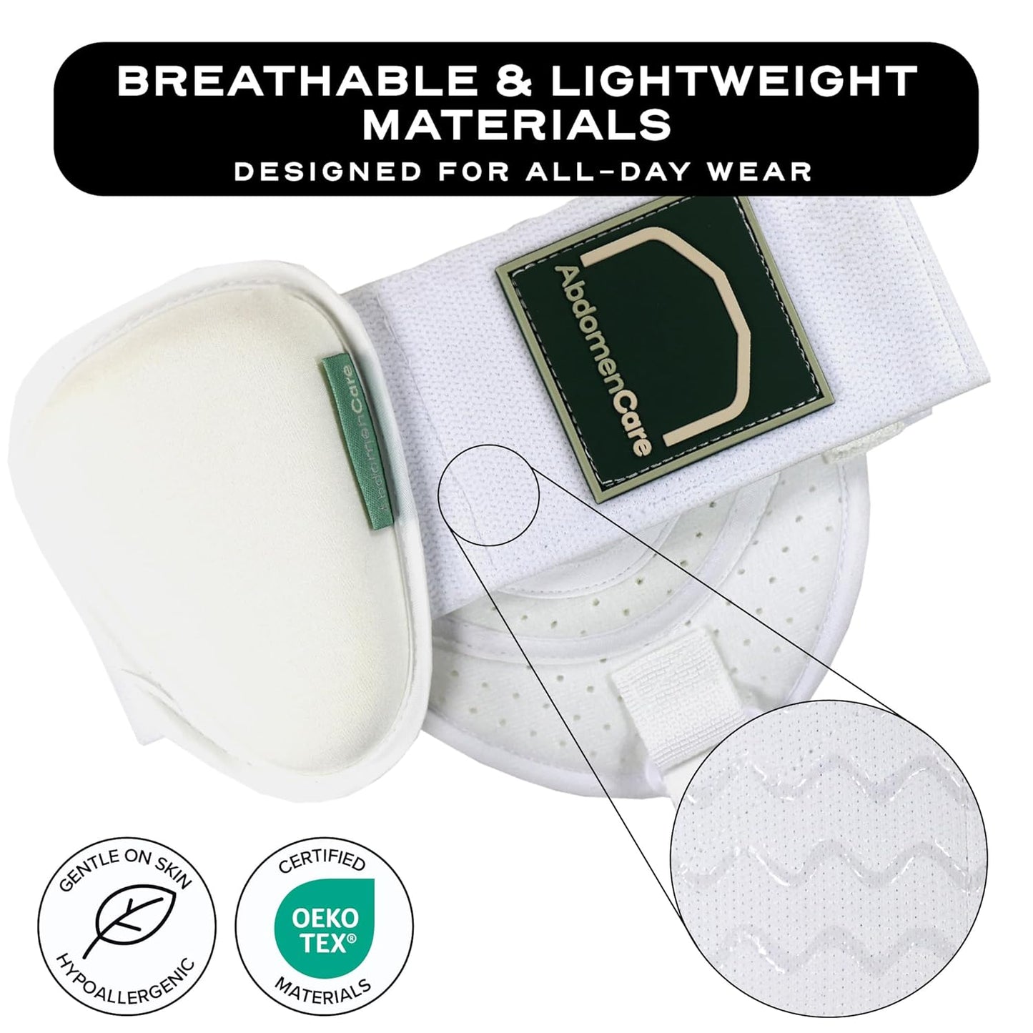 Inguinal Hernia Belt For Men & Women - White